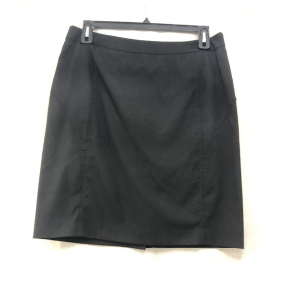 New‎ York & Company Stretch Black Zip Dress Pencil Skirt Size 14